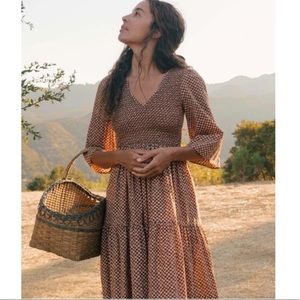 Christy Dawn Basil Dress in Clay Anemone Field size Petite XS/S